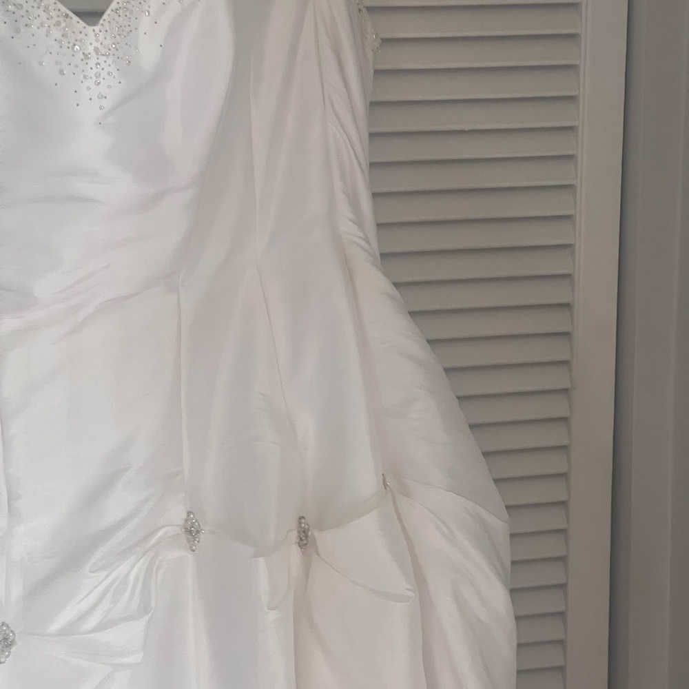 Nothing But Love White Satin Wedding Gown